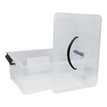 Imagem de Caixa Organizadora Container Transparente Com 20 Litros