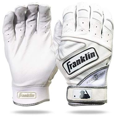 Imagem de Franklin Sports Luvas de Rebatedor Chrome Powerstrap™ - Branco - Adulto XGG