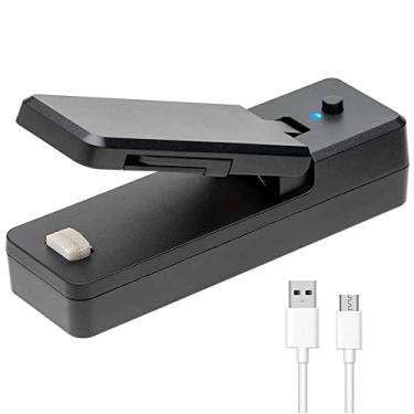 Imagem de Mini Seladora Portátil Embalagens C/Lâmina Carregamento USB