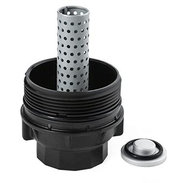 Imagem de Conjunto de tampa de filtro de óleo para Toyota 2008-2020 Land Cruiser, 2008-2020 Sequoia, 2007-2013 Tundra, 2008 2009 2010 2011 2012 2013 2014 2015 2016 2016 2 2 2013 2 2013 2 2013 2 2013 2 2013 27 201 8 2019 2020 Substitui 15620-0S010,15620-38010