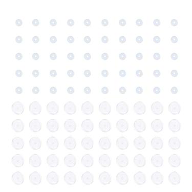 Imagem de 3 mm 50 pçs 5 mm 50 pçs disco de piercing transparente para piercing de colisão, brincos de silicone de pressão para almofadas de cura queloides kit piercing de umbigo, 3MM5MM, gel de sílica, Sem pedras preciosas