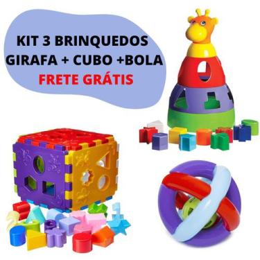Brinquedo Educativo Blocos De Montar Linked Cubes 100 Peças - Casa