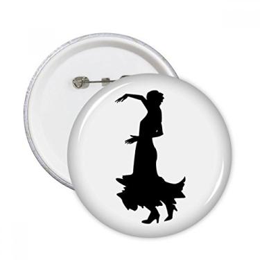 Imagem de Broche redondo para dançarino dançarino de dança para apresentação, 5 peças