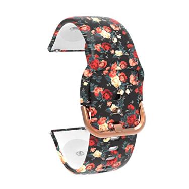 Imagem de WIKUNA Pulseira de silicone oficial de 20 mm para Garmin Move Sport Strap Pulseira de relógio para Garmin VENU 2 Plus SQ Pulseira de substituição Correa (Cor: Cor V, Tamanho: 20mm VENU-VENU SQ)