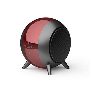 Imagem de Altifalante bluetooth portátil MAXBROTHERS, altifalante bluetooth portátil à prova de água, com super graves e som de alta definição, adequado para casa de banho, bicicleta, praia, piscina (vermelho)