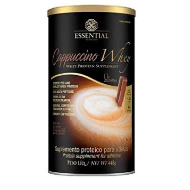 Imagem de Genérico - CAPPUCCINO WHEY 448G - Essential Nutrition - Whey Protein Hidrolisado e Isolado - Adultos Ativos e Saudáveis - Suplemento de Proteína