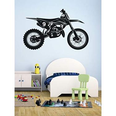 Imagem de Adesivo de Parede Motocross tamanho 80cm x 50cm