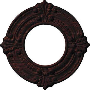 Imagem de Medalhão de teto Ekena Millwork CM09BNCHS Benson, 23 cm de diâmetro x 10 cm de diâmetro x 1,5 cm de diâmetro (serve para toldos de até 10 cm), cereja pintada à mão