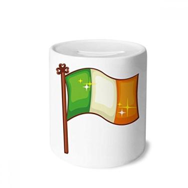 Imagem de DIYthinker Shine Ireland Bandeira Nacional de São Patrício Caixa para Dinheiro Caixa de Cerâmica Porta-Moedas Presente
