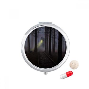 Imagem de Caixa de comprimidos Night Dark Forestry Science Nature Scenery Pocket Medicine Storage Box Dispenser