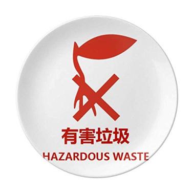 Imagem de Classification — Prato de Resíduos Perigosos de Porcelana Decorativa Salver Prato de Jantar