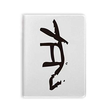 Imagem de Bones Inscriptions Caderno de cachorro do zodíaco chinês capa para diário de capa macia