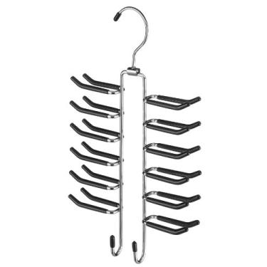 Imagem de Whitmor Cabide giratório com passadores de cinto cromado/preto