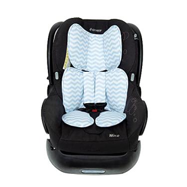 Imagem de Capa Para Bebê Conforto Protetor Universal Enxoval Cadeirinha de Carro estampa:chevron azul