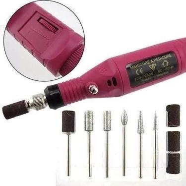 Imagem de Kit Lixa Eletrica De Unha Manicure Pedicure Profissional
