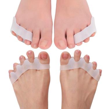 Imagem de KIT 2 PARES PROTETOR CORREÇÃO JOANETE TRATAR DORES NOS DEDOS-Feminino