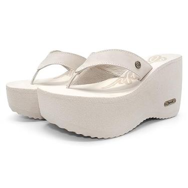 Imagem de Tamanco Plataforma Barth Shoes Sorvete Couro (Bege, BR, Adulto, Numérico, 36)