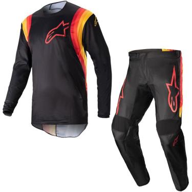 Imagem de Kit Calça + Camisa Alpinestars Fluid Corsa 2023 Preto