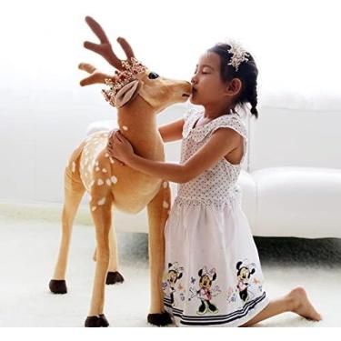 Imagem de Simulation Sika Deer Doll Plush Toy Elk Doll Cute Deer,Sika Deer,75cm,Serene16