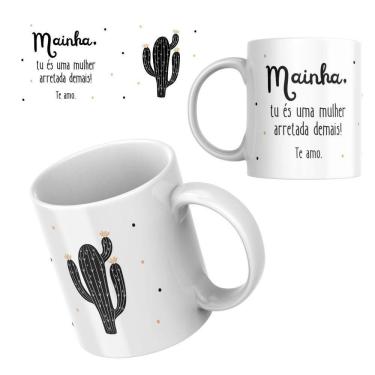 Imagem de Caneca Xicara de Porcelana Personalizada para Presente do dia das Mães