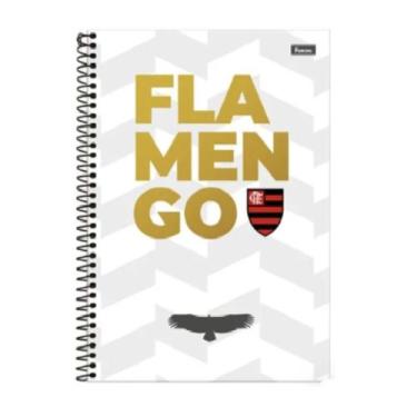 Imagem de Caderno Universitário Flamengo 160 Folhas 10 Matérias - Foroni