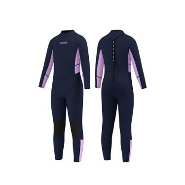 Imagem de Roupa de mergulho infantil Goldfin para meninos e meninas, neoprene de 3 mm para crianças pequenas, zíper nas costas, hidroginástica, mergulho, barco, surfe, natação