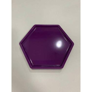 Imagem de BANDEJA SEXTAVADA 18X20,5CM - ROXO - 1 unidade