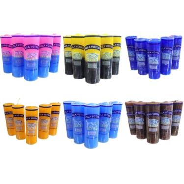 Imagem de Vela 7 Dias Votiva 250g - 10 Unidade (preto)