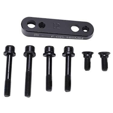 Imagem de Hapivida Adaptador de freio a disco de montagem plana, pinça plana de bicicleta traseira de 160 mm para montagem plana adaptador de freio a disco acessório de bicicleta