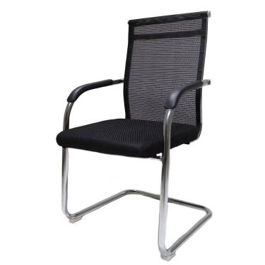 Imagem de Cadeira De Escritório Diretor Londres Mesh Fixa Preta