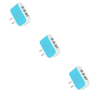 Imagem de OSALADI 3 Pecas carregador de parede carregador de telefone tomada três USB carregador...
