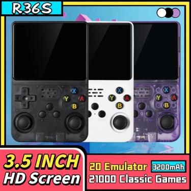 Imagem de R36S Console de jogos portátil portátil para crianças  21000 jogos  20 emulador clássico  console de