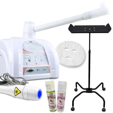 Imagem de Kit Dermosteam com Probe Azul 450nm e Suporte Para Vapor de Ozônio Preto - Ibramed (220, Volts)