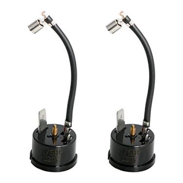 Imagem de Aopin Protetor térmico de sobrecarga para geladeira, 1/5 HP (150 W), protetor de sobrecarga de compressor, freezer portátil, refrigerador de bebidas, vinho e cerveja, 2 peças