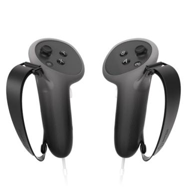 Imagem de HZLucki Upgraded Controller Grips Compatible with Meta Quest 3 Accessories, Extended Gradient Silicone Controller Strap, Widened Adjustable Knuckle Straps Fits Most Hands, Soft Hand Strap for Quest 3