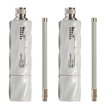 Imagem de Mikrotik GrooveA 52 ac RBGrooveGA-52HPacn-US 2 unidades 2.4/5GHz CPE com 802.11ac e Gigabit Ethernet com antena Omni