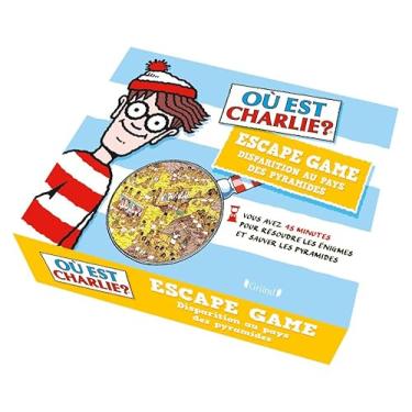 Imagem de Où est Charlie ? Escape box - Disparition au pays des pyramides – Escape game enfant de 2 à 5 joueurs avec 40 cartes, 1 livret et 1 poster – À partir de 7 ans
