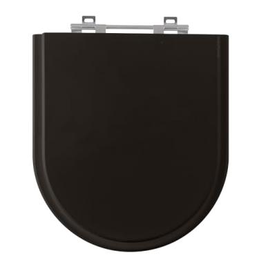 Imagem de SICMOL, Tampa De Vaso Nexo Preto Para Bacia Roca De Madeira Laqueada