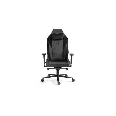 Imagem de Cadeira Gamer Elements Lunari Titan, Até 170kg, Reclinável, Com Almofada, Braço 4D, Cilindro de Gás Classe 4, Preto