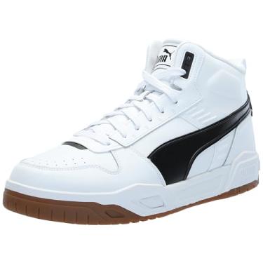 Imagem de PUMA RBD Tech Mid Tênis masculino, preto-clementina-branco, 38, Branco-preto-chiclete, 45