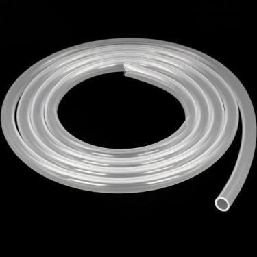 Imagem de ZY-hosetube Tubo de silicone 1/8" ID x 3/16" OD - 3 m de comprimento tubo de silicone de grau alimentício flexível de alta temperatura mangueira de silicone puro para fabricação de vinho caseiro (3 m)