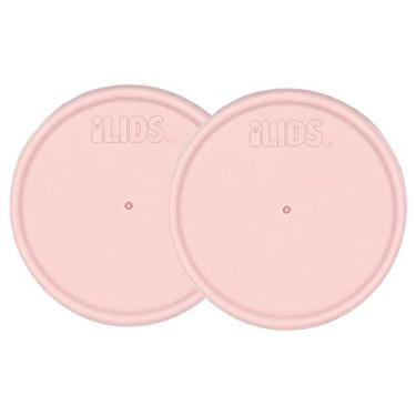 Imagem de iLIDS Tampa de armazenamento de pote Mason, Boca Regular, Pale Pink, 2 pack, 1