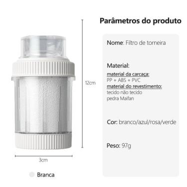 Imagem de Universal Splashproof Faucet Filter Cartuchos multicamadas purificam a