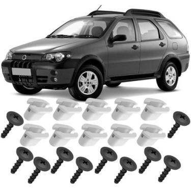 Imagem de Kit 10 Buchas Com Parafusos Moldura Paralama Palio Weekend Adventure G