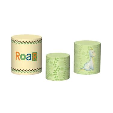 Imagem de Trio De Capa Cilindro - Dinossauro Aquarela 002 - Via Cores