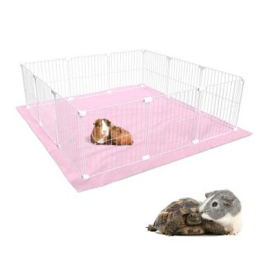 Imagem de Cercado Aramado Porquinho da Índia 90x90 Cm Malha Estreita  Branco com