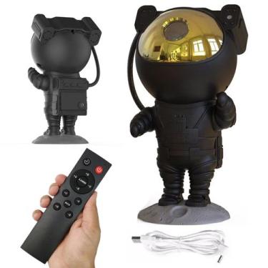 Imagem de Projetor Led Astronauta Estrela Galaxia Nebulosa Espacial USB Quarto S