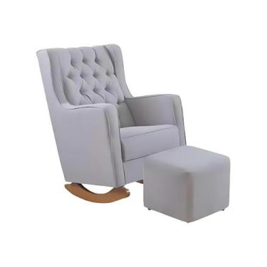 Imagem de Poltrona Amamentação Balanço Com Puff Versão Premium Itália - Commerce
