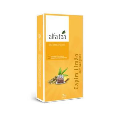 Imagem de Cápsulas de Chá Campim Limão com Gengibre Alfa Tea 10 un.