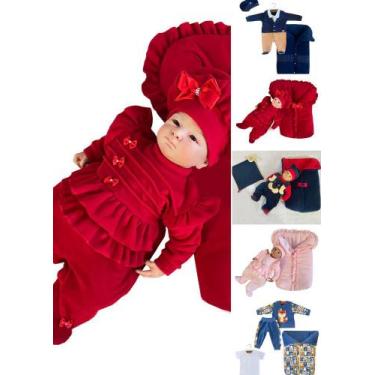 Imagem de Saída de maternidade feminino masculino para bebes de 0 a 2 meses de v